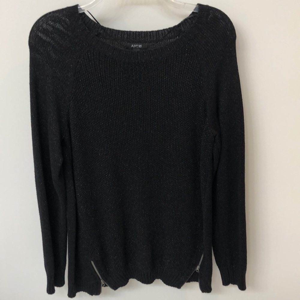 Apt 9 black sweater with silver